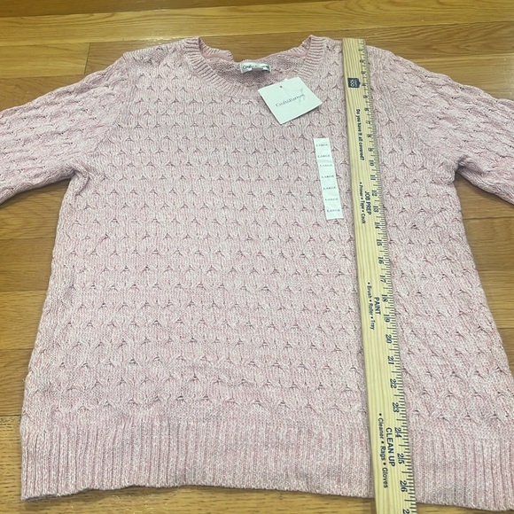 NWT Croft & barrow women’s crew neck pullover sweater size large . - Picture 6 of 8